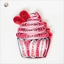 Quilling Card タグカード [Pink Cup Cake] GT306