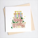 Quilling Card バースデーカード [Cake with Candles] BD140