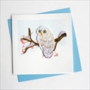 Quilling Card グリーティングカード [Snowy Owl] BL940