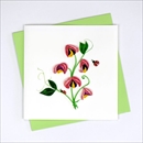 Quilling Card グリーティングカード [Sweet Pea] BL1052