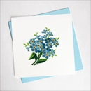 Quilling Card グリーティングカード [Alpine Forget-Me-Not] BL1078