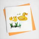 Quilling Card グリーティングカード [Duck & Ducklings] BL914
