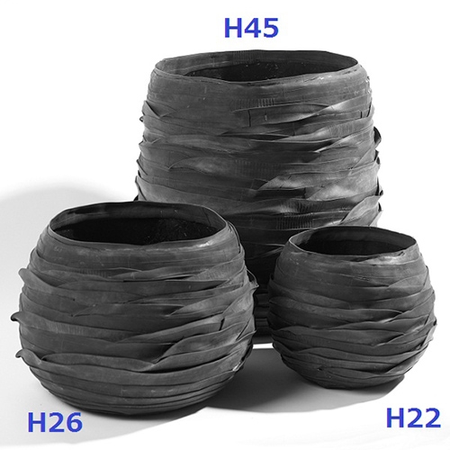 SERAX(セラックス) ラバーベース XL H26 12号 鉢カバー プランターカバー ポット 観葉植物 室内 屋内 おしゃれ SERAX(セラックス) ターボルポット D25 6号 鉢カバー プランターカバー