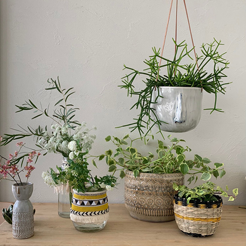 スギカウ / Bloomingville(ブルーミングヴィル) フェイスハンギングポット