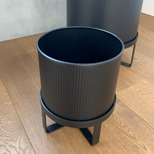 スタンドプランター/鉢カバー ブラックアイアン 5号 スギカウ / CLOVER(クローバー) アイアンプランター w/ブラック