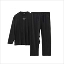 BAKUNE Dry Men's 長袖 ブラック サイズL 上下セット
